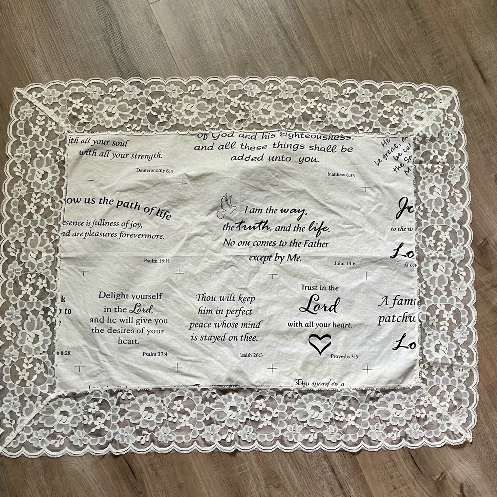 🙏 Wrapping Yourself in His Names and Scripture/Weeping Cloth/Prayer Cloth 30x24